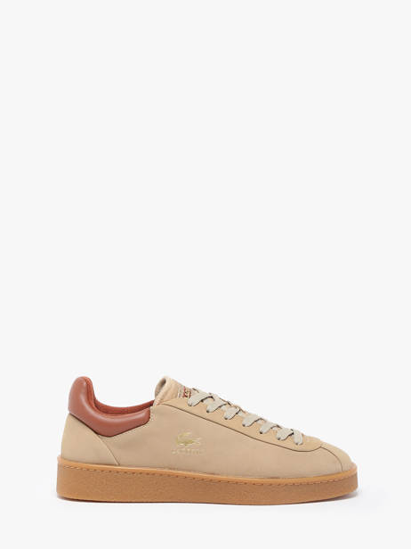 Sneakers Baseshot In Leather Lacoste Beige men 8SMA0007