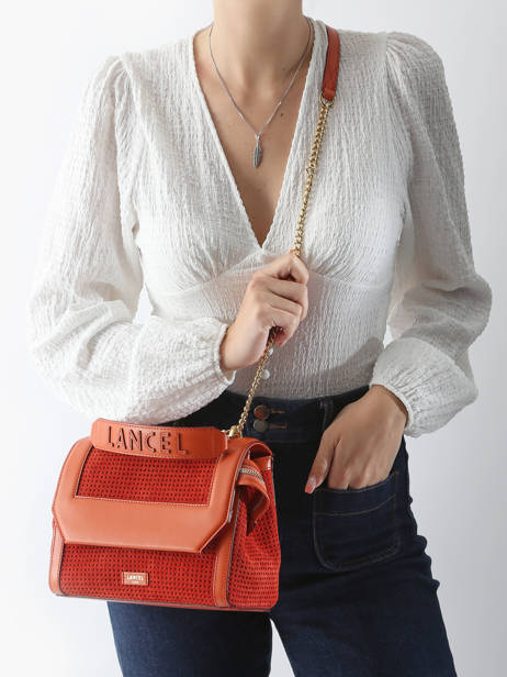 Shoulder Bag Ninon Leather Lancel Orange ninon A13182 other view 1