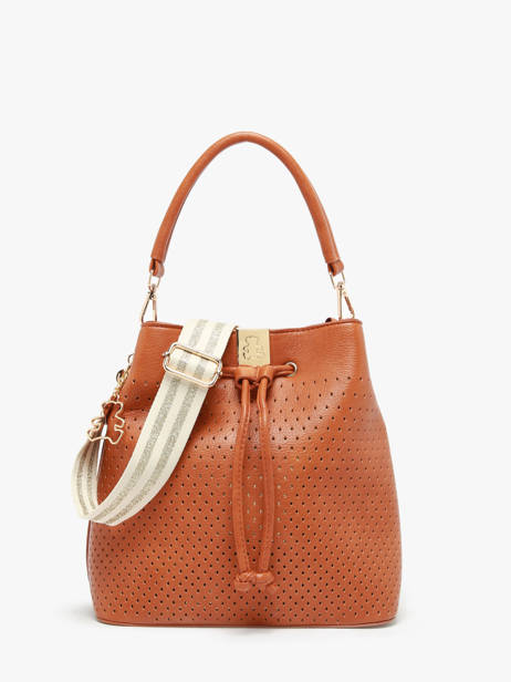 Purse Ajoure Lulu castagnette Brown ajoure WINNER