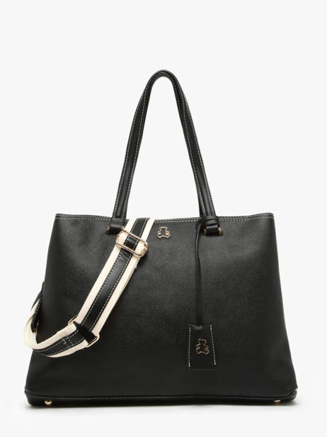 Shopping Bag Saffiano Lulu castagnette Black saffiano WALDEMAR