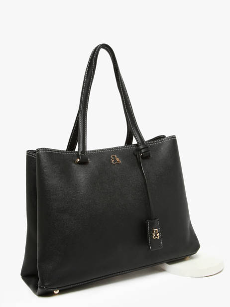 Shopping Bag Saffiano Lulu castagnette Black saffiano WALDEMAR other view 2