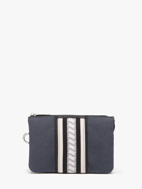 Trousse Zippée Signature Cuir Nathan baume Bleu solar 242283N