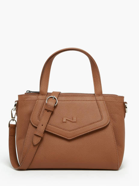 Leather Cacao Top-handle Bag Nathan baume Brown candy 6