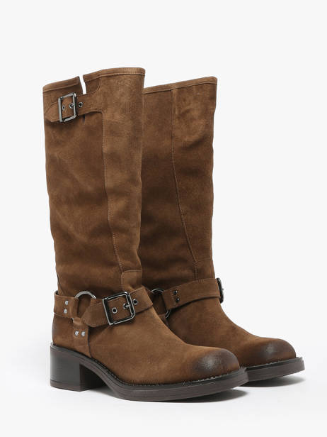 Bottes En Cuir We do Marron accessoires CO88177 vue secondaire 1