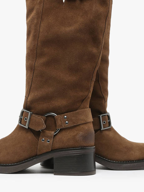 Bottes En Cuir We do Marron accessoires CO88177 vue secondaire 3