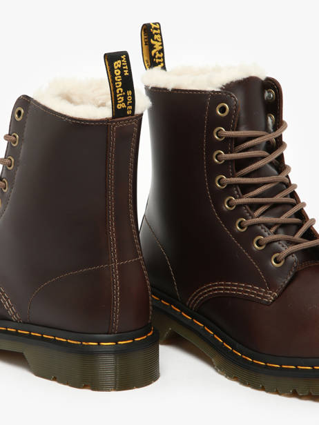 Bottines 1460 Pascal Serena En Cuir Dr martens Marron women 32019777 vue secondaire 2