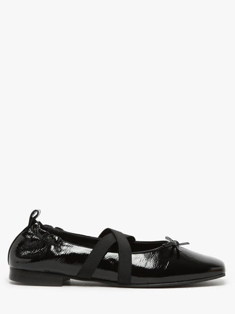 Ballerinas With Straps In Leather We do Black accessoires CO55342G