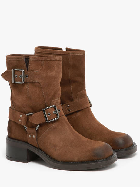 Bottes En Cuir We do Marron accessoires CO99895 vue secondaire 2