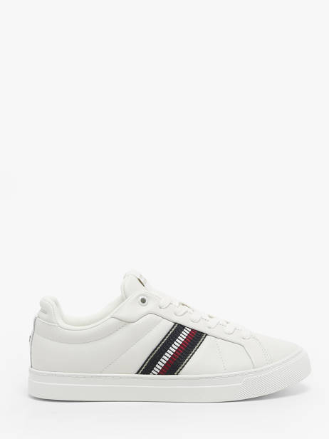 Sneakers In Leather Tommy hilfiger White women 8110YBL