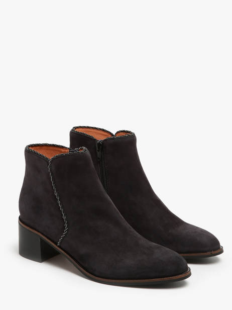 Bottines à Talon Tiglon En Cuir Mam'zelle Noir women CSIUY48 vue secondaire 1