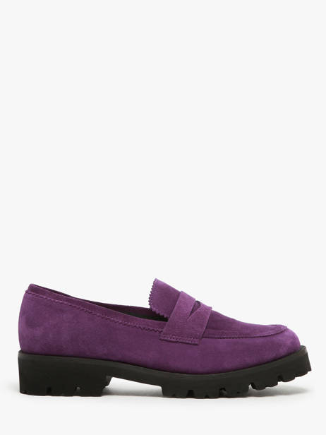 Mocassins En Cuir Myma Violet women 1