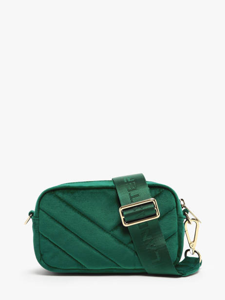 Shoulder Bag Velvet Matelasse Lancaster Green velvet matelasse 14 other view 4