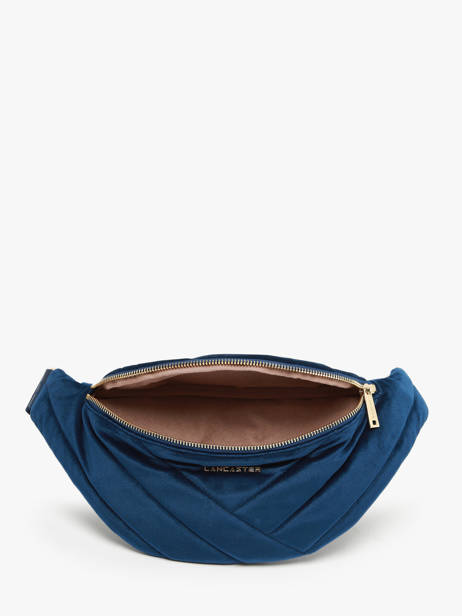 Sac Banane Lancaster Bleu velvet matelasse 17 vue secondaire 3