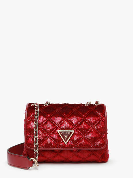 Crossbody Bag Giully Velvet Guess Red giully QE874874