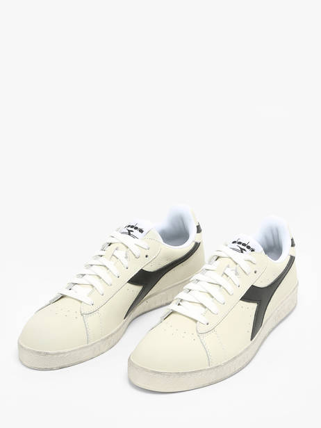 Sneakers Game Low Wax En Cuir Diadora Blanc unisex 178301 vue secondaire 2