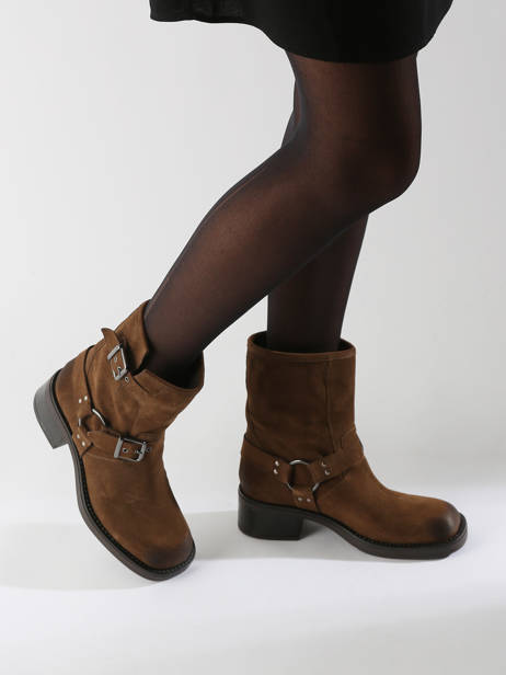 Bottes En Cuir We do Marron accessoires CO99895 vue secondaire 1