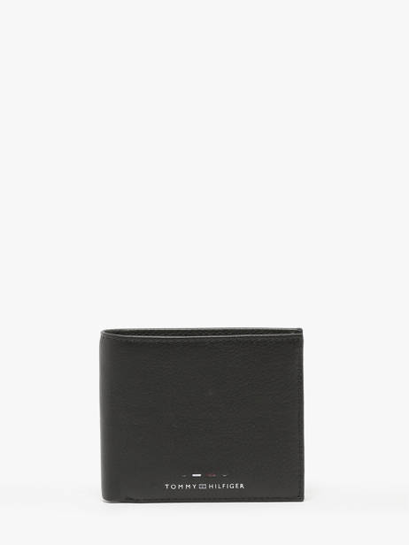 Wallet Leather Tommy hilfiger Black th premium AM12762