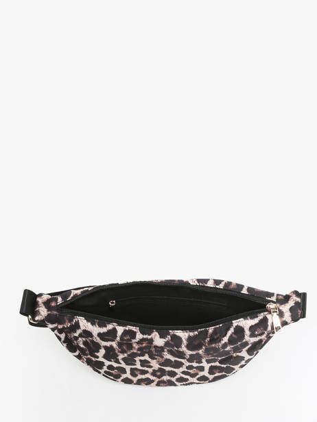 Sac Bandoulière Leopard Nylon Miniprix Beige leopard BV24634 vue secondaire 1