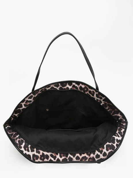 Sac Porté épaule Leopard Nylon Miniprix Beige leopard BV24645 vue secondaire 1