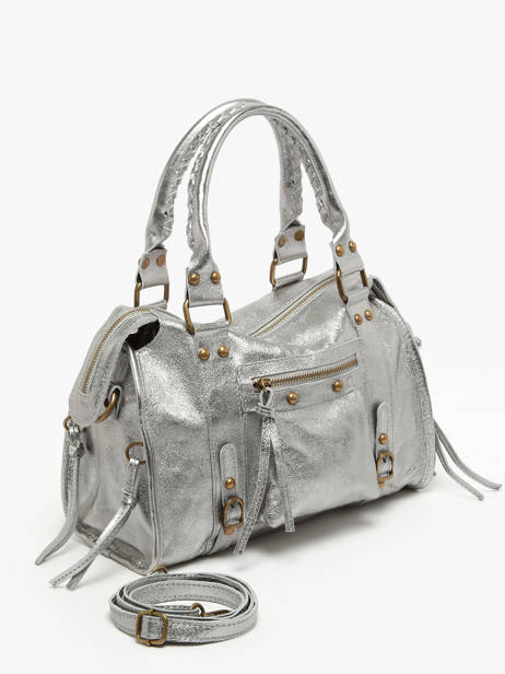 Sac Porté épaule Nine Cuir Milano Argent nine NI24092 vue secondaire 2