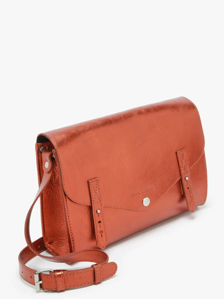 Leather L'indispensable Ginger Crossbody Bag Paul marius Orange ginger INDISGIN other view 1