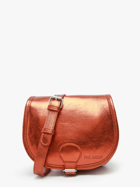 Sac Bandoulière Le Bohemien Ginger Cuir Paul marius Orange ginger BOHEMGIN