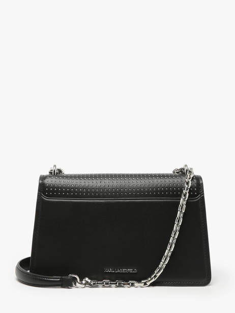 Sac Porté épaule K Ikonic 2.0 Cuir Karl lagerfeld Noir k ikonic 2.0 246W3027 vue secondaire 3