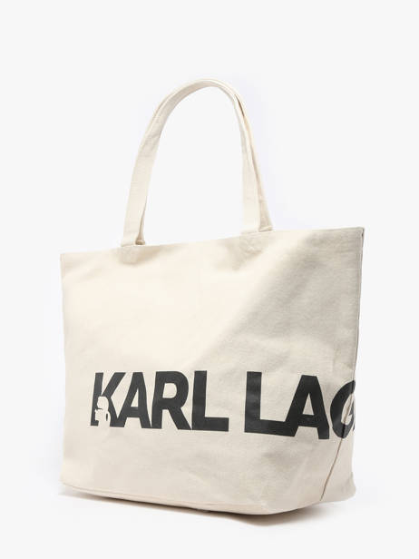 Cabas K Essential Coton Karl lagerfeld Beige k essential 246W3886 vue secondaire 2