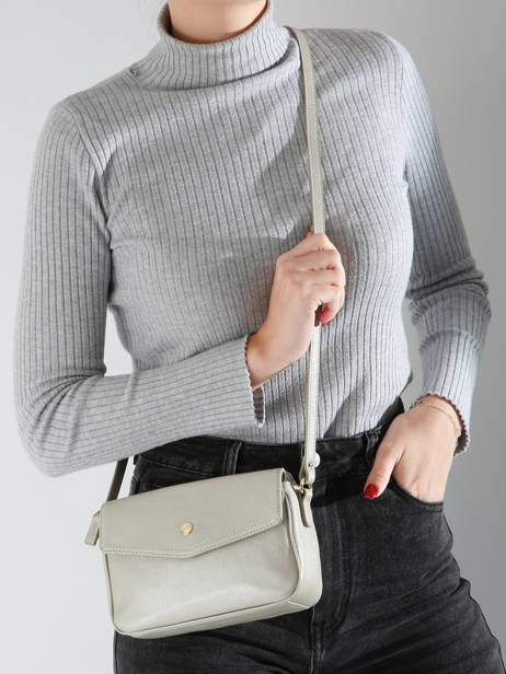 Shoulder Bag Luna Leather Hexagona Silver luna 6820083 other view 1