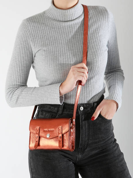Leather Mini Indispensable Ginger Crossbody Bag Paul marius Brown ginger MINIGIN other view 1