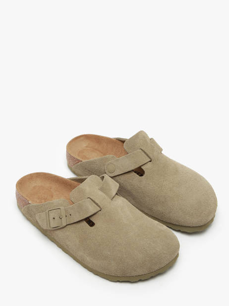 Mules Boston En Cuir Birkenstock Vert women 1025844 vue secondaire 2