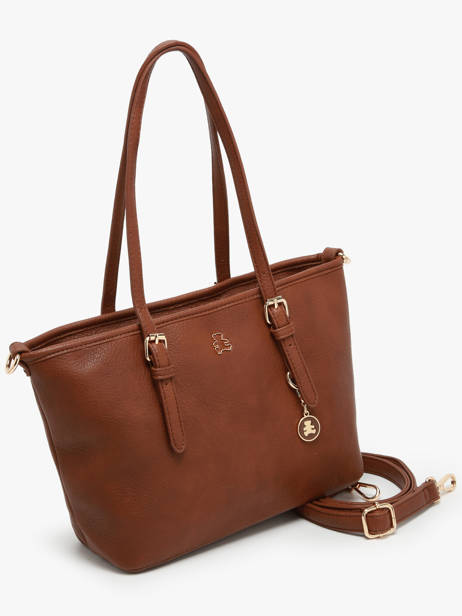 Shoulder Bag Zip Lulu castagnette Brown zip WILFRIED other view 2