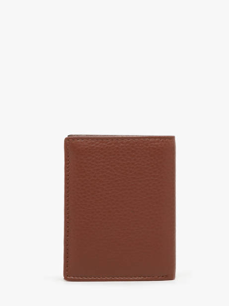 Wallet Leather Yves renard Brown foulonne 23520 other view 3
