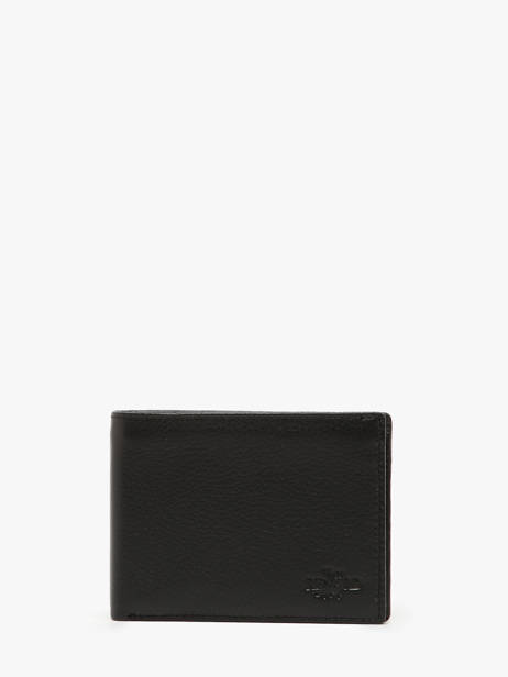 Wallet Leather Yves renard Black foulonne 2378