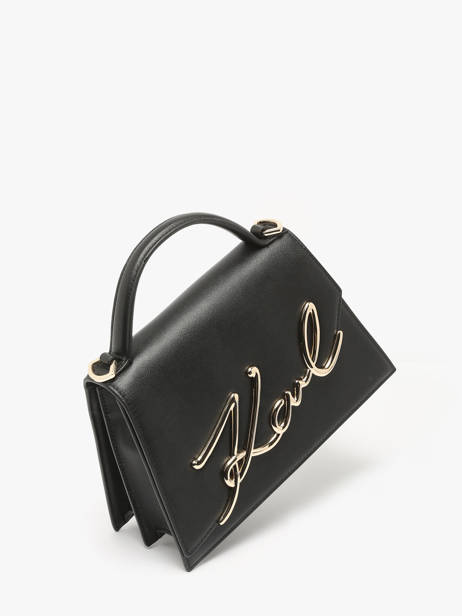 Sac Bandoulière K Signature Cuir Karl lagerfeld Noir k signature A1W30036 vue secondaire 1