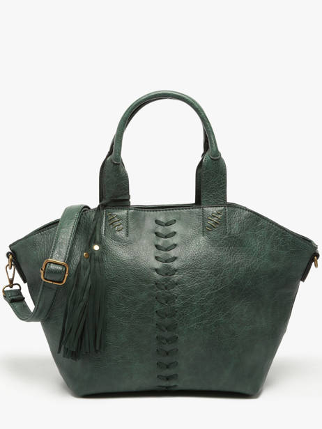 Satchel Winter Pompon Miniprix Green winter pompon 6061