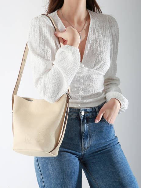 Shoulder Bag Backpack S Cavalier Leather Etrier Beige cavalier ECLR126S other view 1