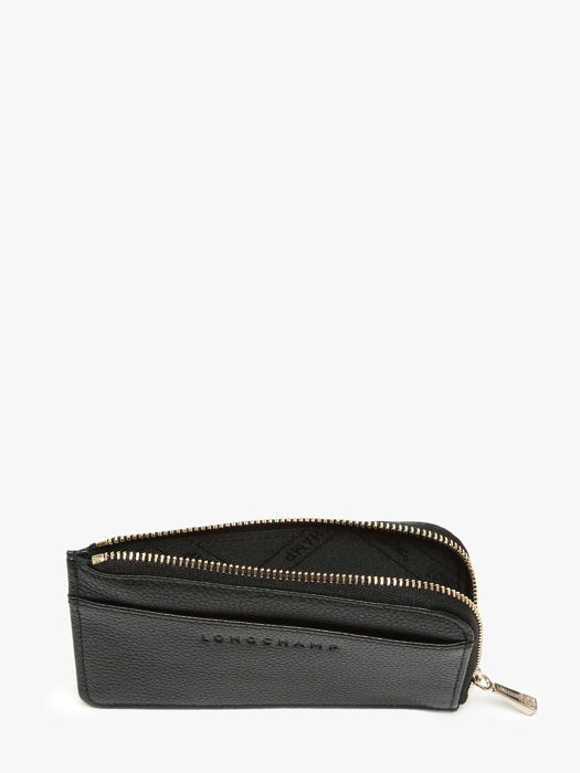 Longchamp Le foulonné Porte billets/cartes Noir