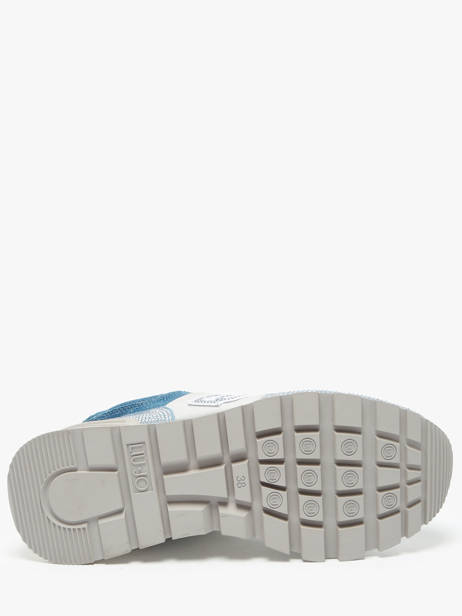 Sneakers En Cuir Liu jo Bleu women BA5051PX vue secondaire 4