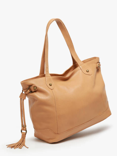 Shoulder Bag Cow A4 Leather Basilic pepper Brown cow 155N other view 2