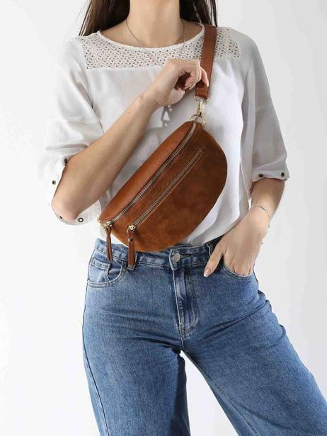 Belt Bag Leather Milano Brown velvet caviar VC24111 other view 1