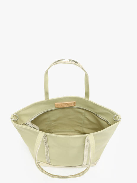 Petit Cabas Zippé Paillettes Vanessa bruno Vert cabas 1V40435 vue secondaire 3