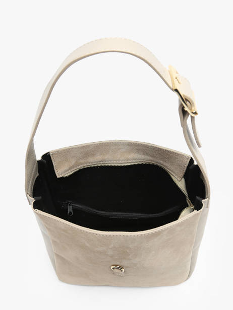 Shoulder Bag Velvet Caviar Leather Milano Beige velvet caviar VC24118 other view 3