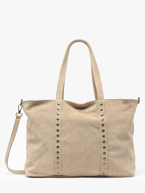 Shoulder Bag Velvet Leather Milano Beige velvet VE24113