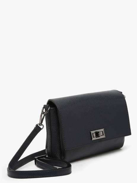 Sac Bandoulière Caviar Cuir Milano Bleu caviar CA24061 vue secondaire 2