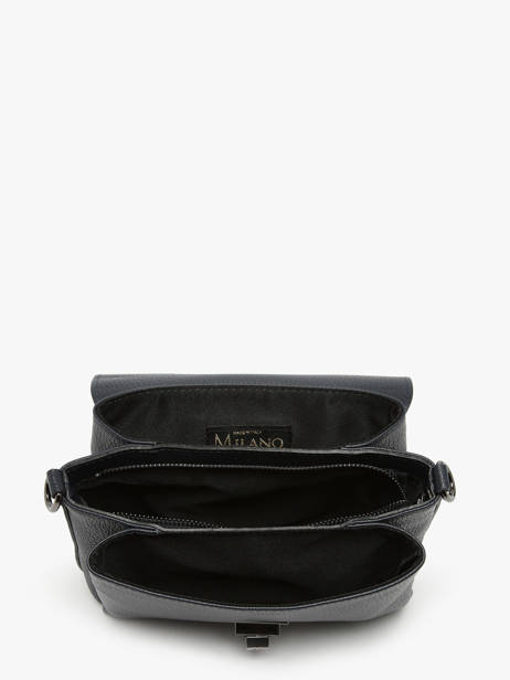 Sac Bandoulière Caviar Cuir Milano Bleu caviar CA24061 vue secondaire 3