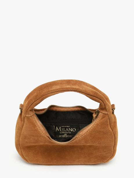Sac Bandoulière Velvet Cuir Milano Marron velvet VE24113 vue secondaire 3