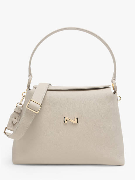 Leather Camelia Shoulder Bag Nathan baume Beige eden 5