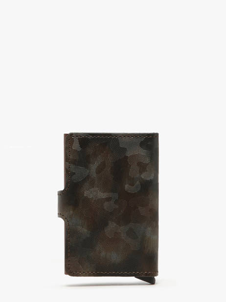 Leather Jungle Cardholder Secrid Brown jungle MJU other view 2