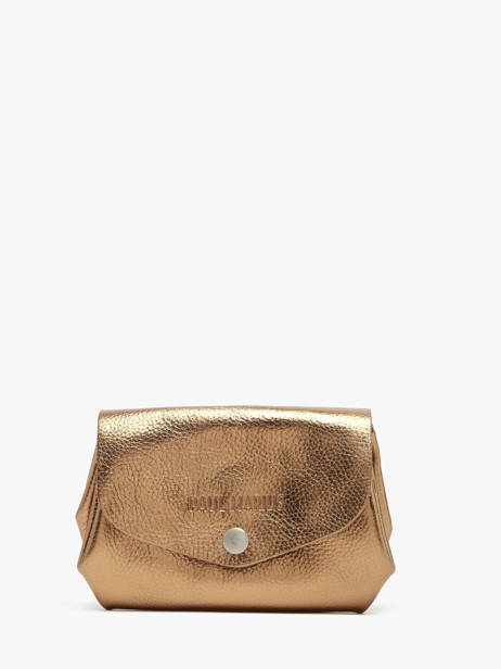 Leather Le Gustave Coin Purse Paul marius Gold vintage GUSTAVEM